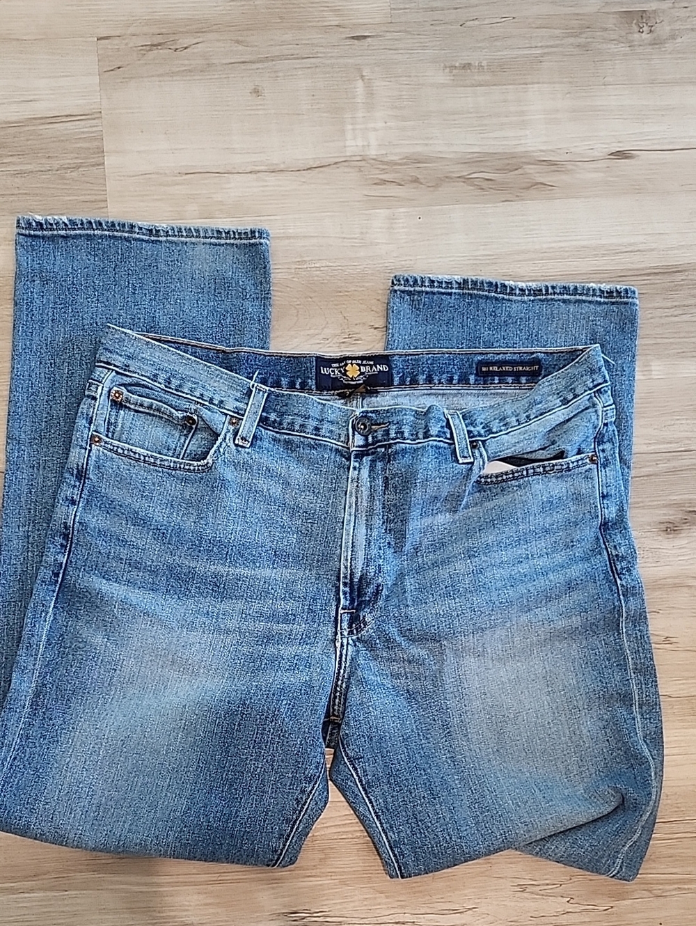 Lucky Brand Men's 181 Relaxed Straight Jeans 36x32